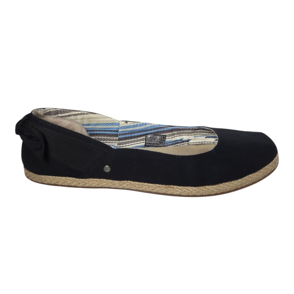 UGG Perrie Ballet Flats Womens 9.5 Slip-on Comfort Shoes Black